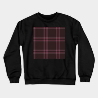 Suzy Hager "Just Right" Plaid w Browns for Prettique Crewneck Sweatshirt